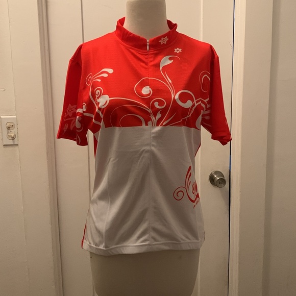 Pn Jone Lanikai White / Red Cycling Shirt - Picture 1 of 5